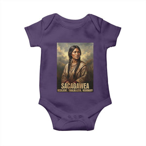 Sacagawea Native American Woman Baby Onesie Resilient Trailblazer Visionary