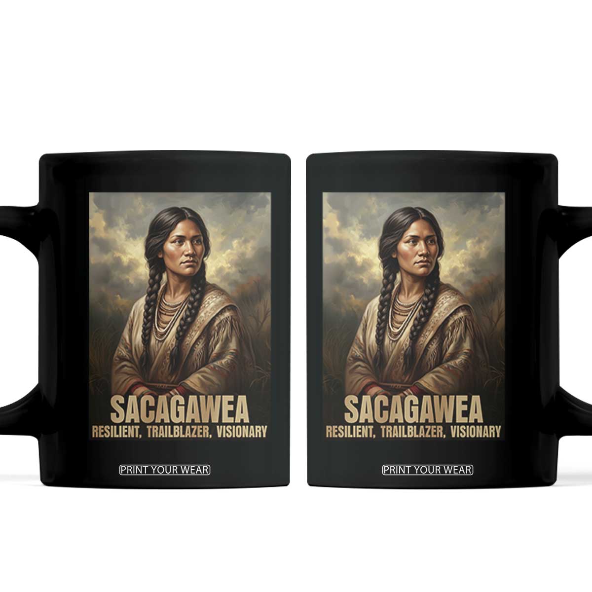 Sacagawea Native American Woman Coffee Mug Resilient Trailblazer Visionary