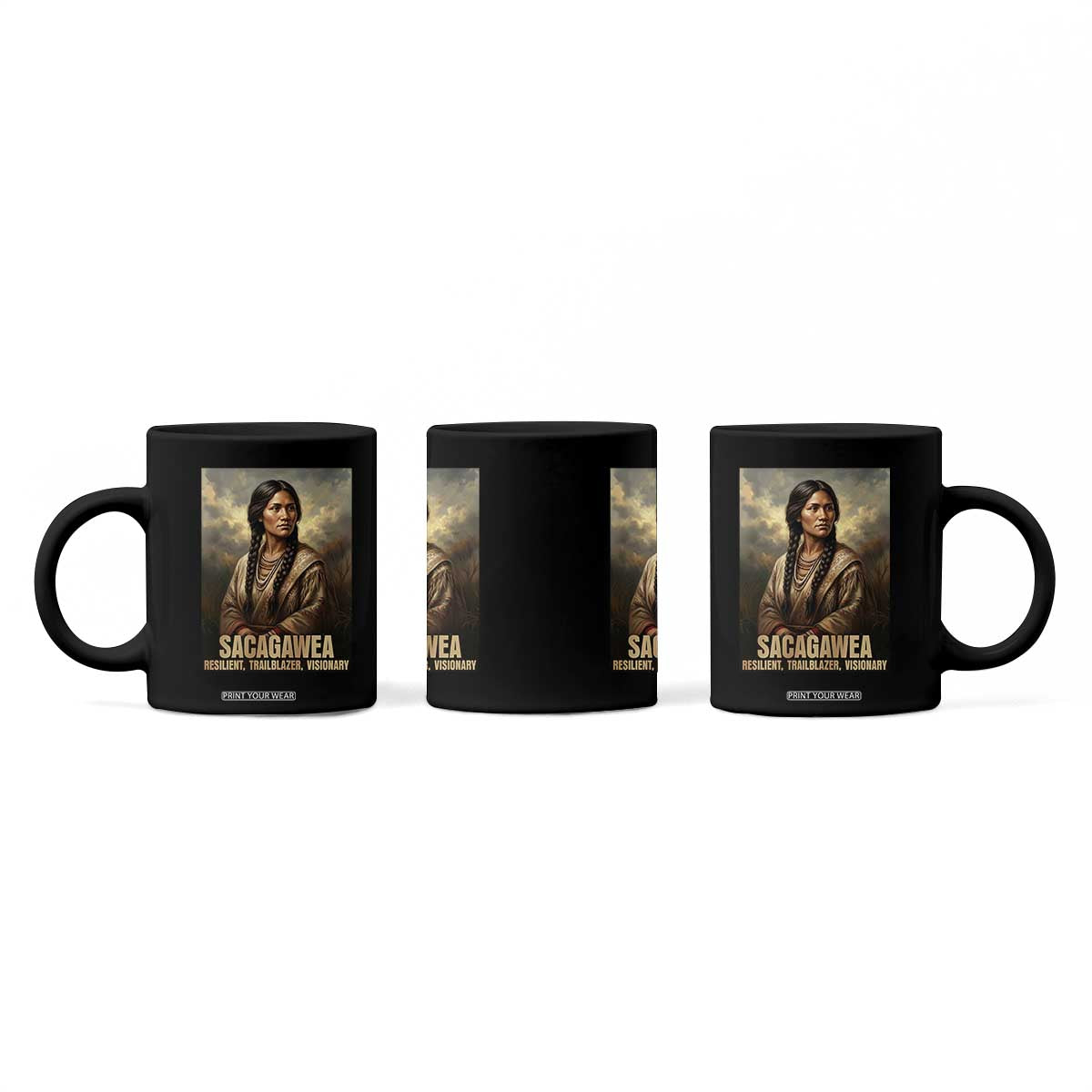 Sacagawea Native American Woman Coffee Mug Resilient Trailblazer Visionary