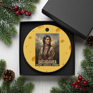 Sacagawea Native American Woman Ceramic Ornament Resilient Trailblazer Visionary