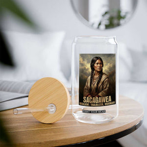 Sacagawea Native American Woman Glass Can Resilient Trailblazer Visionary
