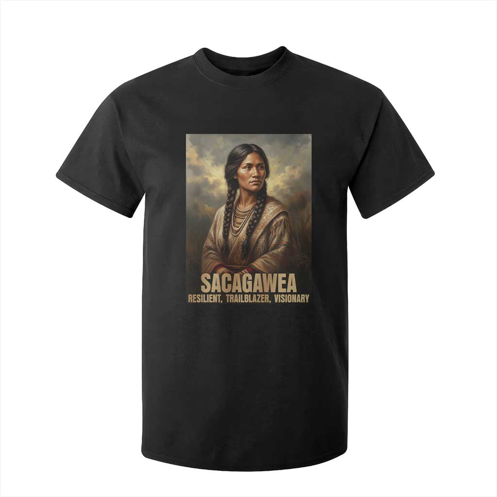 Sacagawea Native American Woman T Shirt For Kid Resilient Trailblazer Visionary
