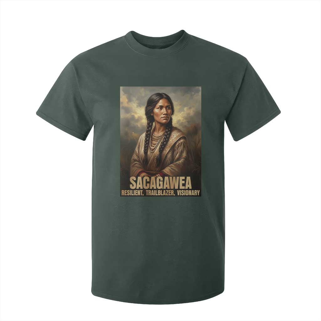 Sacagawea Native American Woman T Shirt For Kid Resilient Trailblazer Visionary