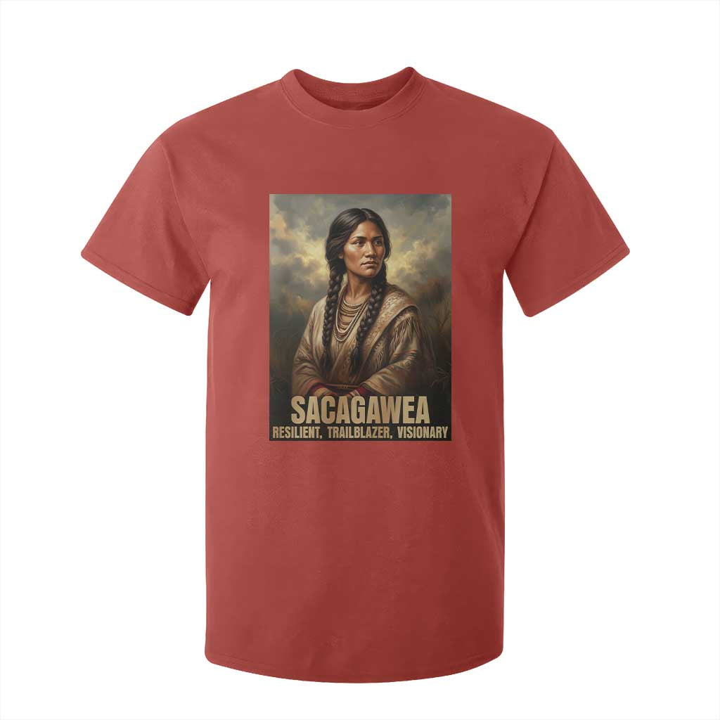 Sacagawea Native American Woman T Shirt For Kid Resilient Trailblazer Visionary