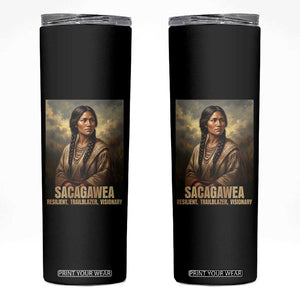 Sacagawea Native American Woman Skinny Tumbler Resilient Trailblazer Visionary
