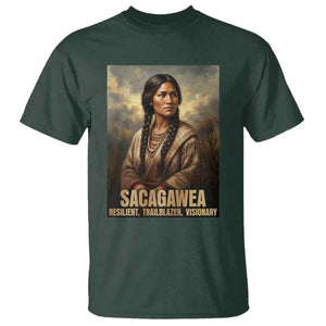 Sacagawea Native American Woman T Shirt Resilient Trailblazer Visionary
