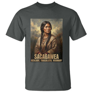 Sacagawea Native American Woman T Shirt Resilient Trailblazer Visionary