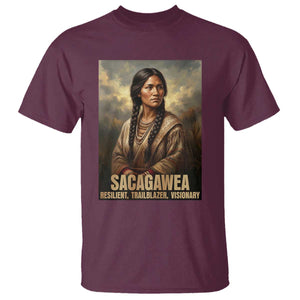 Sacagawea Native American Woman T Shirt Resilient Trailblazer Visionary