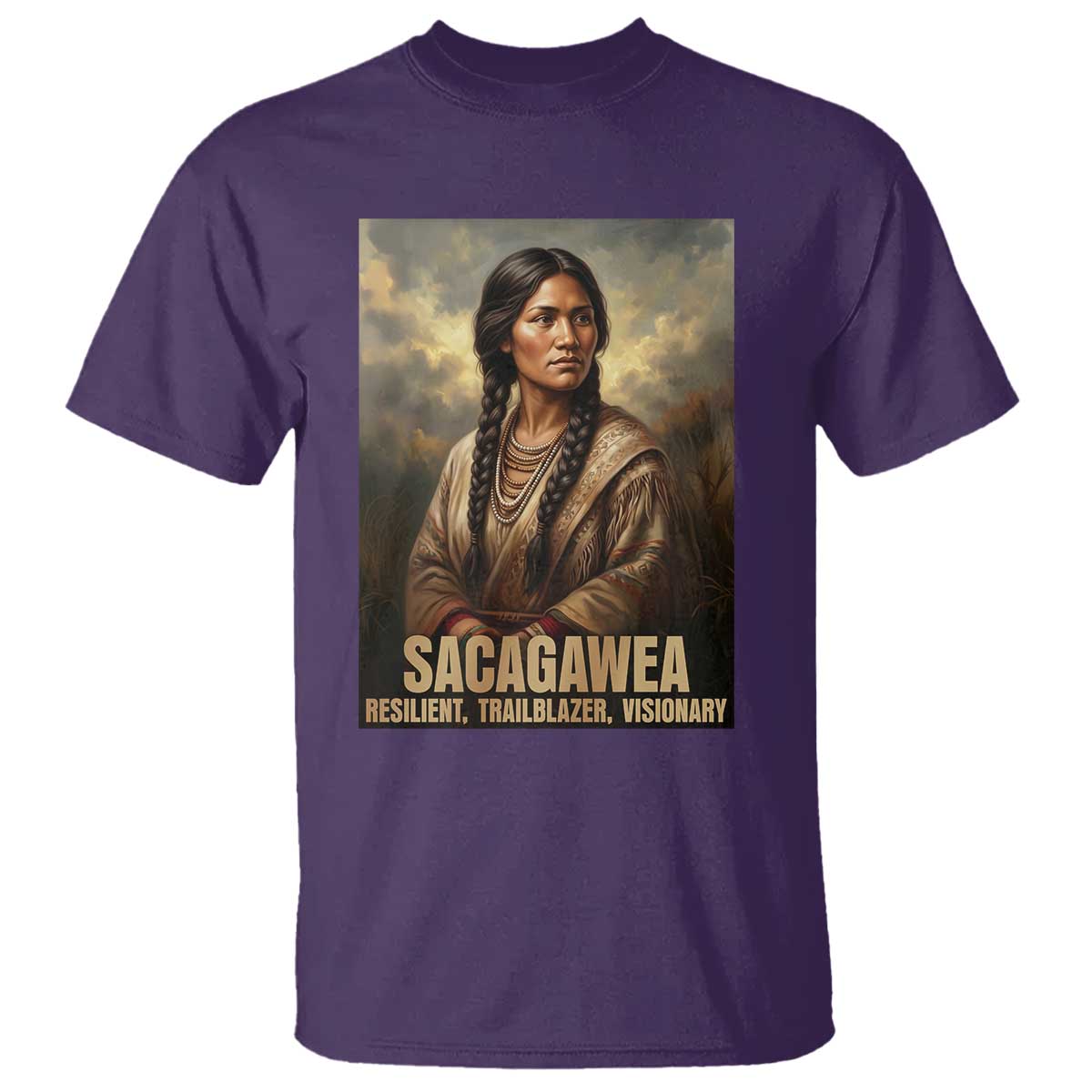 Sacagawea Native American Woman T Shirt Resilient Trailblazer Visionary