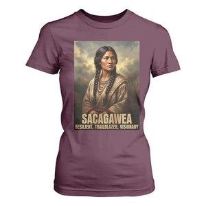 Sacagawea Native American Woman T Shirt For Women Resilient Trailblazer Visionary