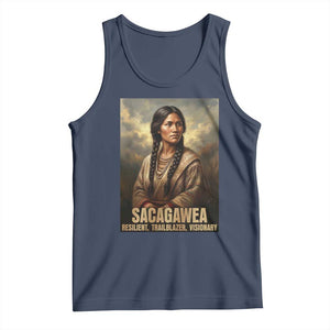 Sacagawea Native American Woman Tank Top Resilient Trailblazer Visionary