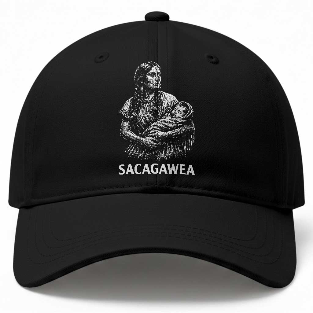 Sacagawea Baseball Cap Native American Womens History Month Graphic TS12 Print Your Wear