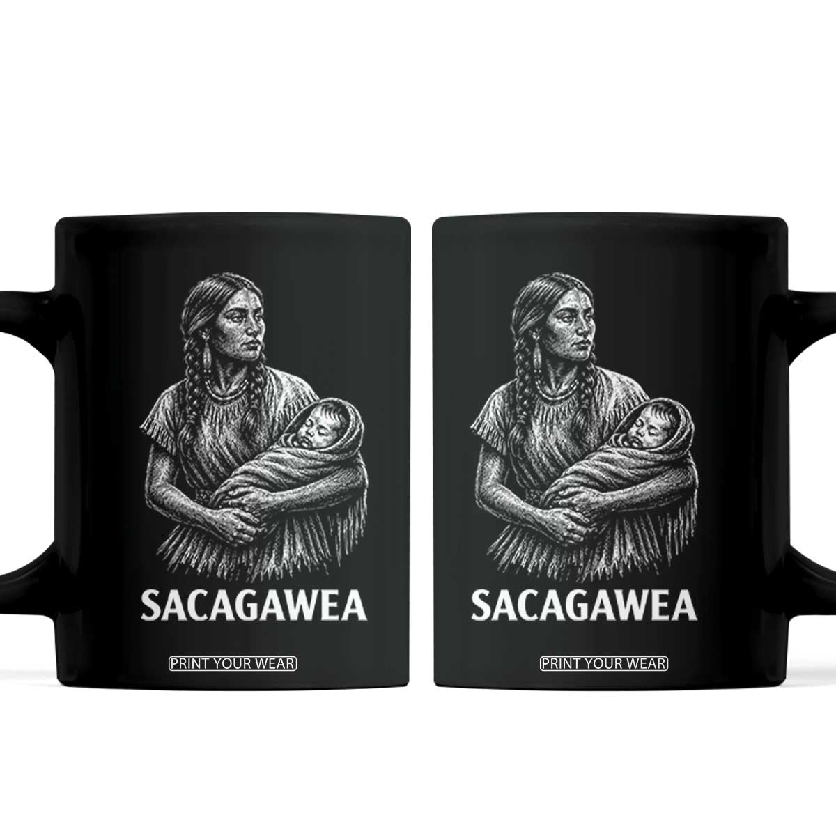 Sacagawea Coffee Mug Native American Womens History Month Graphic