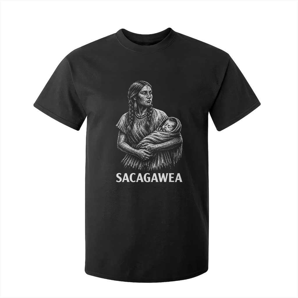 Sacagawea T Shirt For Kid Native American Womens History Month Graphic