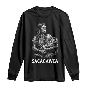 Sacagawea Long Sleeve Shirt Native American Womens History Month Graphic
