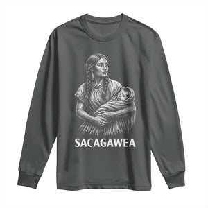 Sacagawea Long Sleeve Shirt Native American Womens History Month Graphic