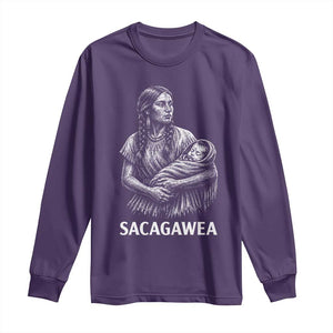 Sacagawea Long Sleeve Shirt Native American Womens History Month Graphic