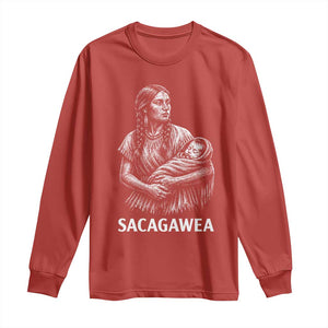 Sacagawea Long Sleeve Shirt Native American Womens History Month Graphic