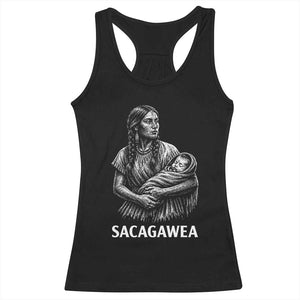Sacagawea Racerback Tank Top Native American Womens History Month Graphic