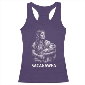 Sacagawea Racerback Tank Top Native American Womens History Month Graphic