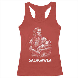 Sacagawea Racerback Tank Top Native American Womens History Month Graphic