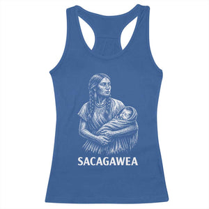 Sacagawea Racerback Tank Top Native American Womens History Month Graphic