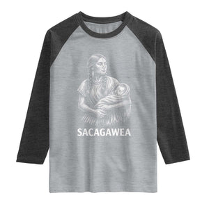 Sacagawea Raglan Shirt Native American Womens History Month Graphic