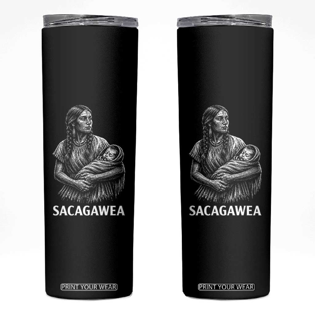 Sacagawea Skinny Tumbler Native American Womens History Month Graphic