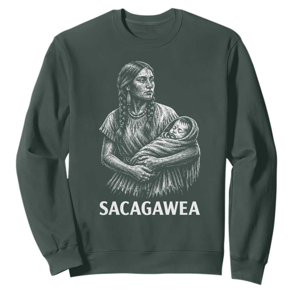 Sacagawea Sweatshirt Native American Womens History Month Graphic