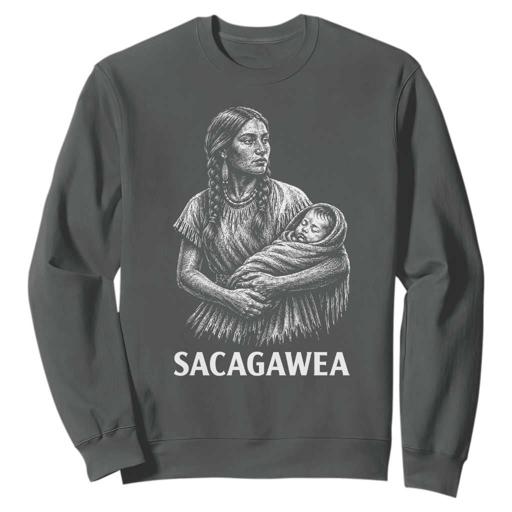 Sacagawea Sweatshirt Native American Womens History Month Graphic