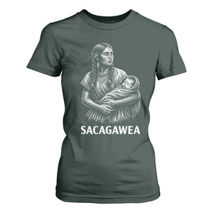 Sacagawea T Shirt For Women Native American Womens History Month Graphic