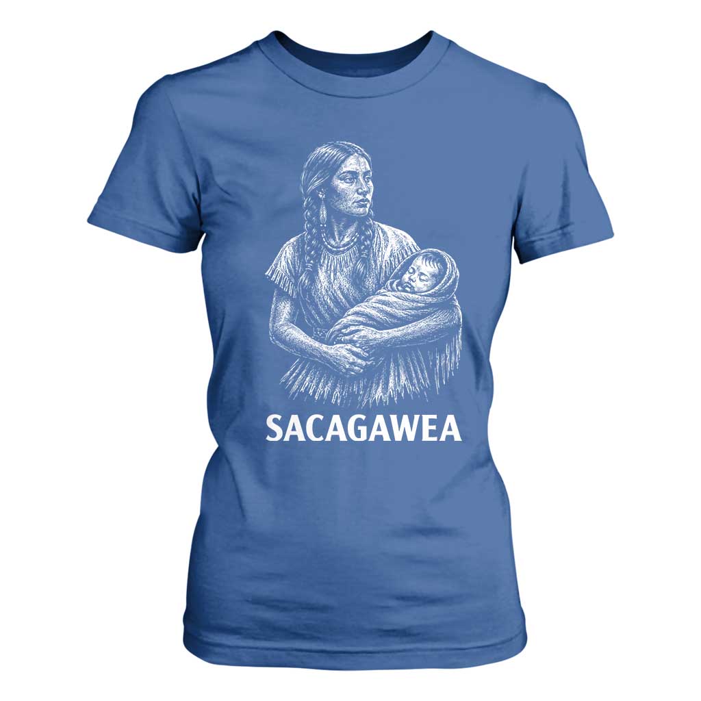 Sacagawea T Shirt For Women Native American Womens History Month Graphic