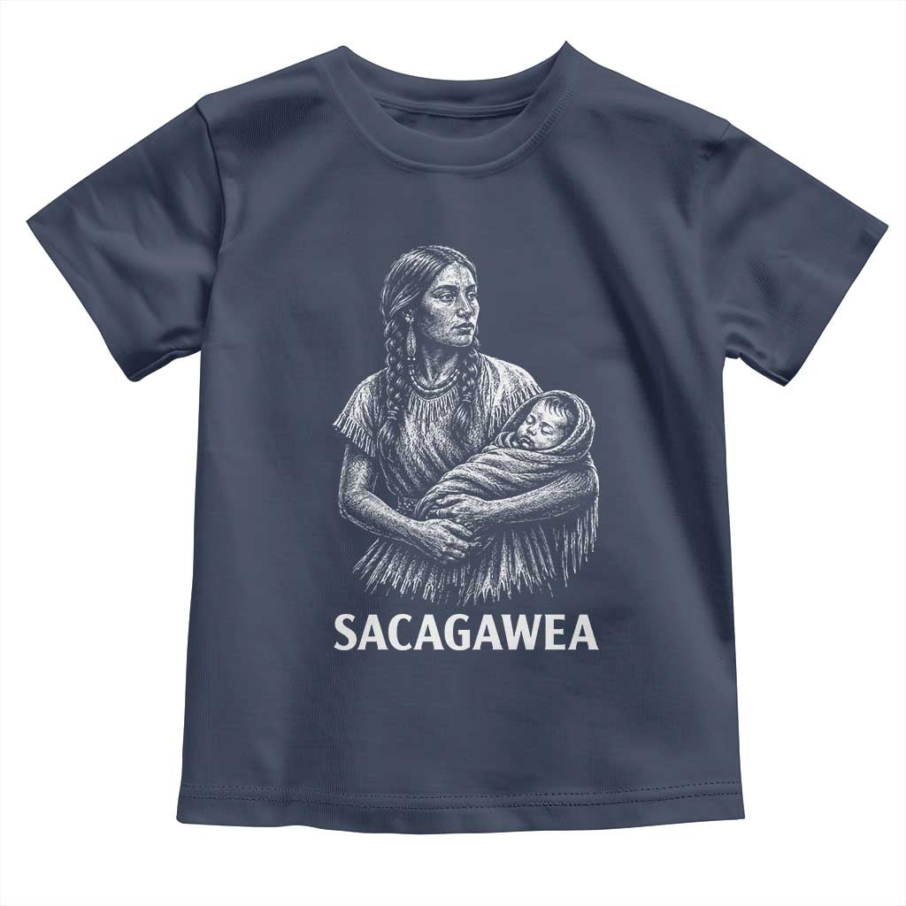 Sacagawea Toddler T Shirt Native American Womens History Month Graphic