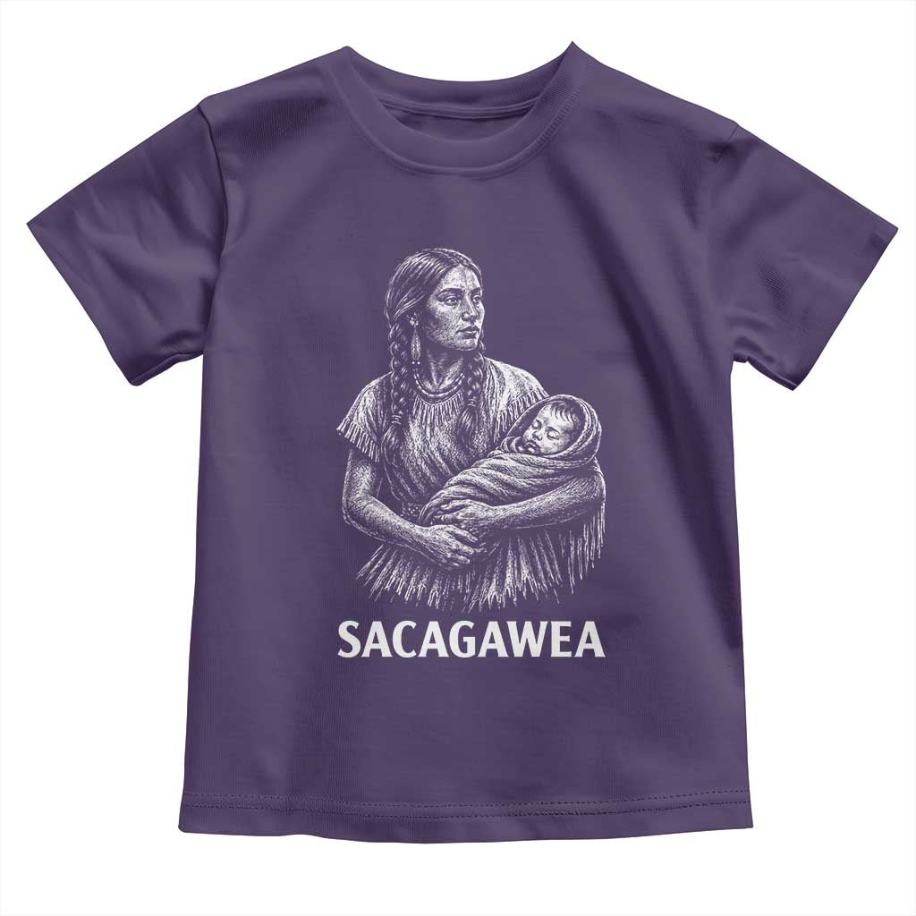 Sacagawea Toddler T Shirt Native American Womens History Month Graphic