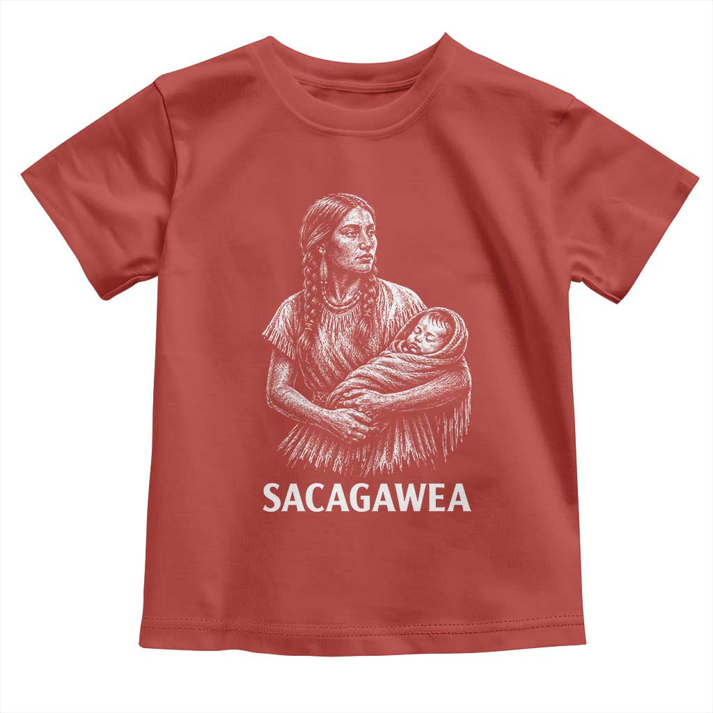 Sacagawea Toddler T Shirt Native American Womens History Month Graphic