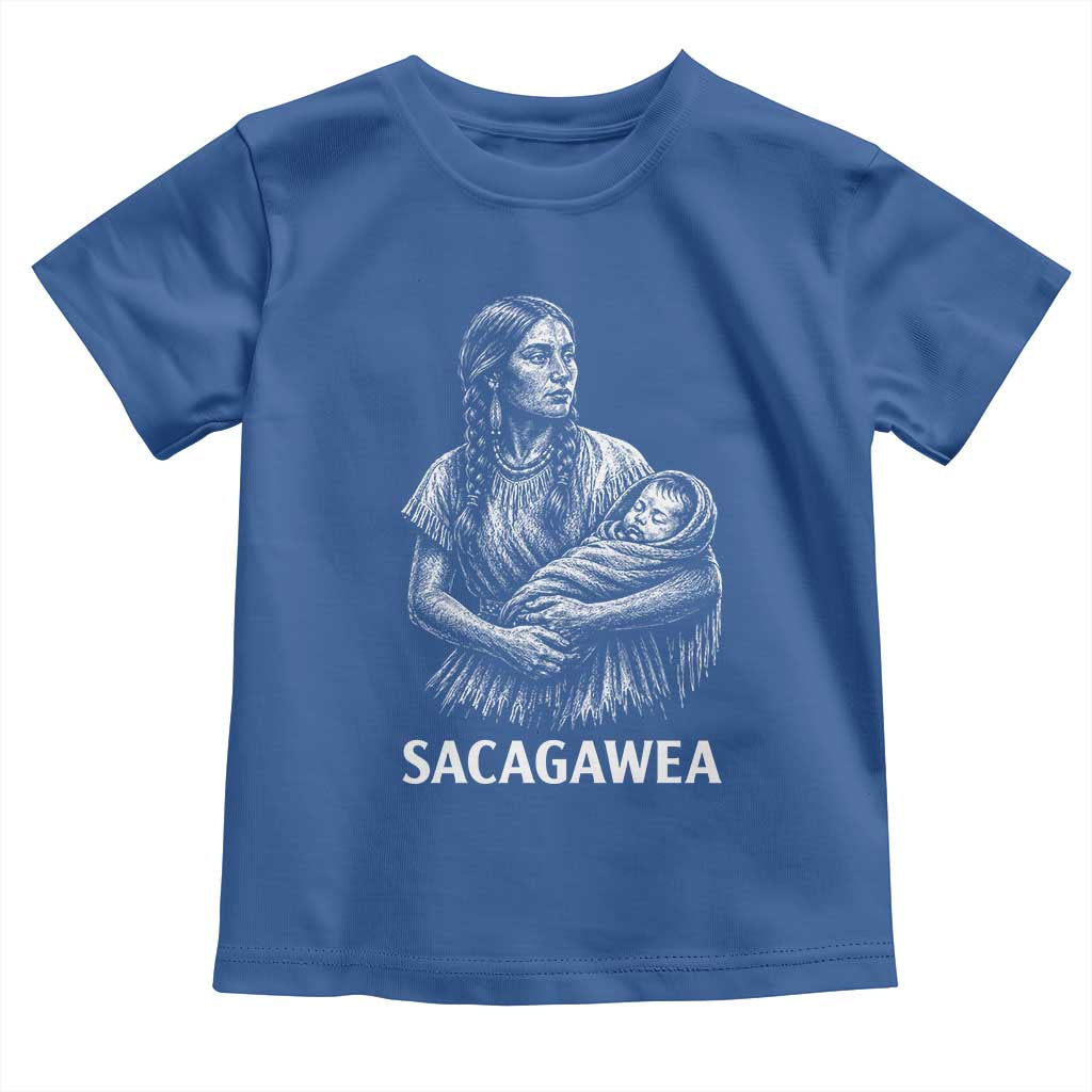 Sacagawea Toddler T Shirt Native American Womens History Month Graphic