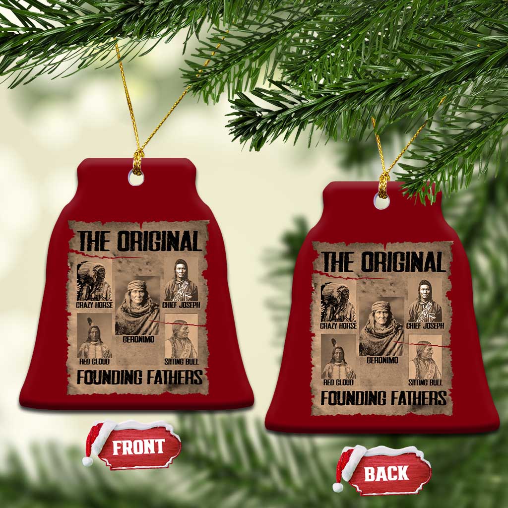 The Original Founding Fathers Ceramic Ornament Native American Indigenous Leaders Graphic