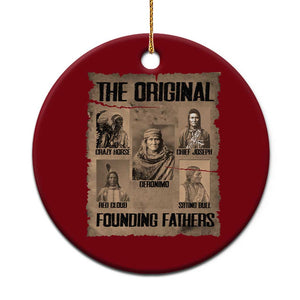 The Original Founding Fathers Ceramic Ornament Native American Indigenous Leaders Graphic
