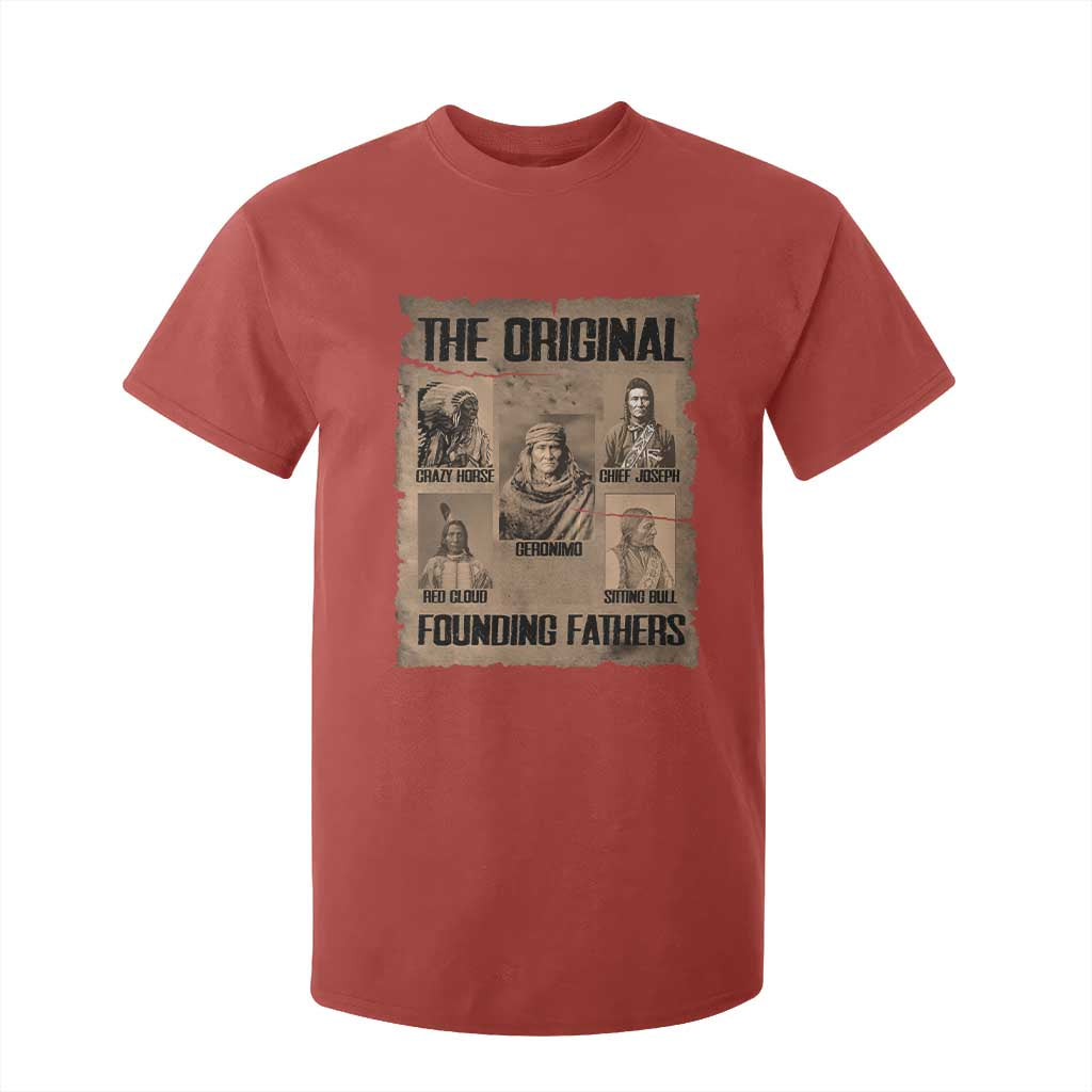 The Original Founding Fathers T Shirt For Kid Native American Indigenous Leaders Graphic