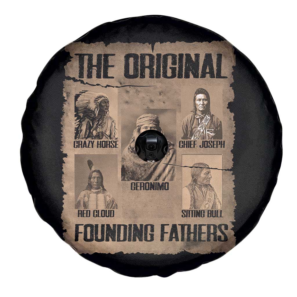 The Original Founding Fathers Spare Tire Cover Native American Indigenous Leaders Graphic