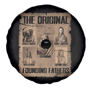 The Original Founding Fathers Spare Tire Cover Native American Indigenous Leaders Graphic