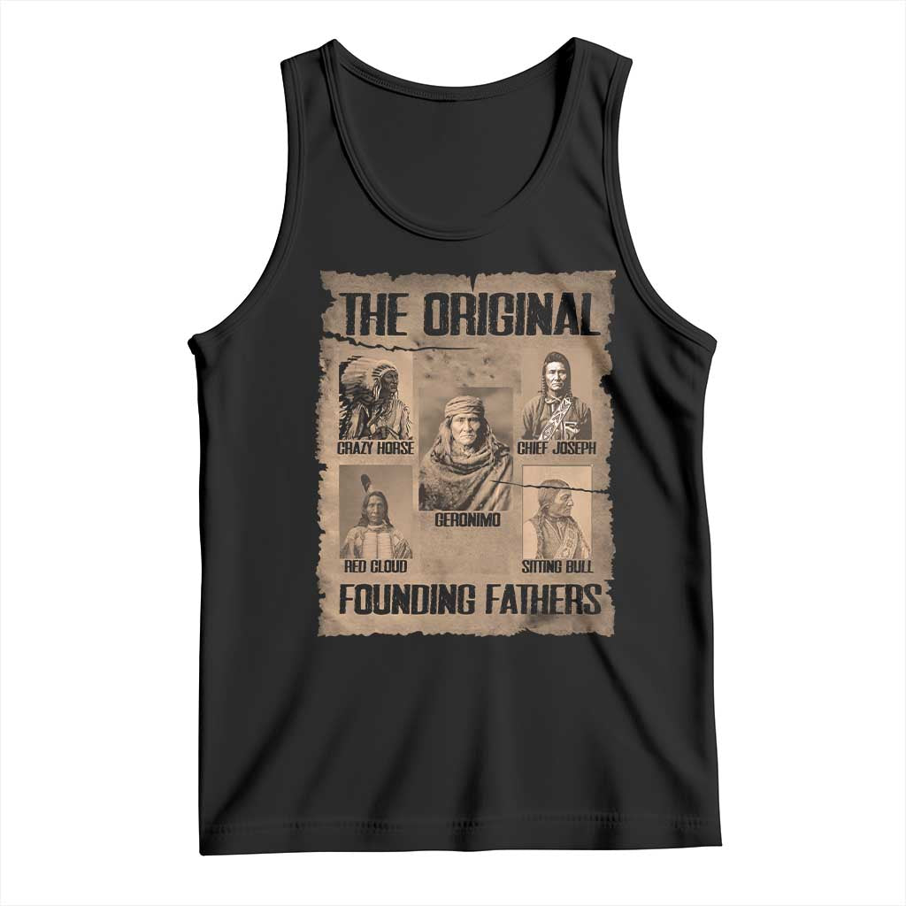 The Original Founding Fathers Tank Top Native American Indigenous Leaders Graphic TS12 Black Print Your Wear