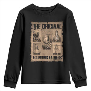 The Original Founding Fathers Youth Sweatshirt Native American Indigenous Leaders Graphic TS12 Black Print Your Wear