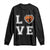 Love Basketball Long Sleeve Shirt Cracked Ball Graphic For Sport Lover TS12 Black Print Your Wear