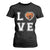 Love Basketball T Shirt For Women Cracked Ball Graphic For Sport Lover TS12 Black Print Your Wear