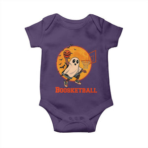 Funny Black Ghost Halloween Basketball Baby Onesie Boosketball Dunk Gift TS12 Purple Print Your Wear