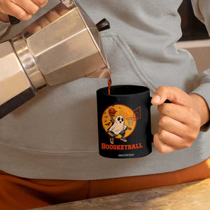 Funny Black Ghost Halloween Basketball Coffee Mug Boosketball Dunk Gift TS12 Print Your Wear