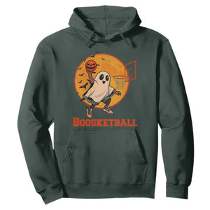 Funny Black Ghost Halloween Basketball Hoodie Boosketball Dunk Gift TS12 Dark Forest Green Print Your Wear