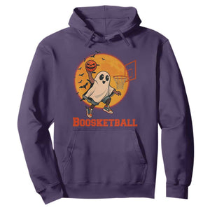 Funny Black Ghost Halloween Basketball Hoodie Boosketball Dunk Gift TS12 Purple Print Your Wear
