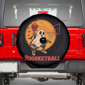 Funny Black Ghost Halloween Basketball Spare Tire Cover Boosketball Dunk Gift TS12 Black Print Your Wear